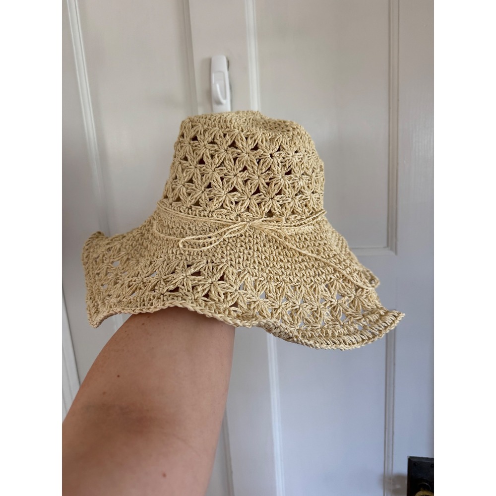 NWT Talbots straw bucket hat